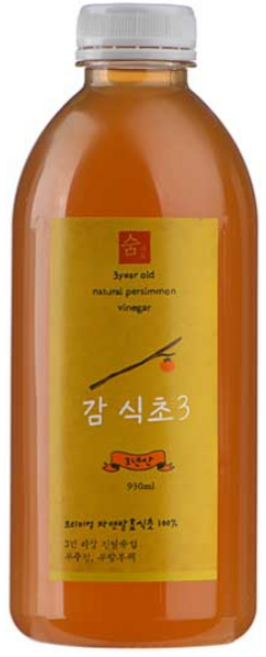 숨가득 천연발효 숨초 3년숙성 감식초3 930ml 100% 자연발효식초, 2개