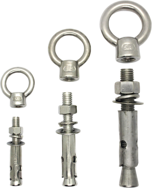 스텐 아이너트+스텐 세트앙카 세트, 1.스텐 아이너트&스텐 세트앙카 3/8세트, 3/8(삼부)x50mm, 1개