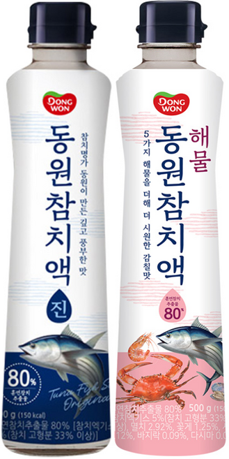 동원 참치액 진 500g 1P +해물 500g 1P, 1