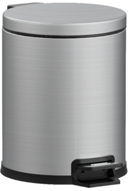 기저귀쓰레기통 스텐휴지통뚜껑 상업용 사무실 건물용 스테인리스 스틸 무소음 페달 쓰레기통 무광 흰색 블랙 티타늄 샌드 스틸 혼합색상 33 x33 x45cm, 모래 강철