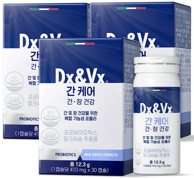 디엑스앤브이엑스 덱스벡스 간케어, 3개, 30정 - 쿠팡