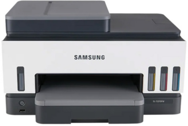 [삼성] SL-T2270FW 정품무한잉크복합기 A4출력 (컬러출력/복사/스캔/팩스) 인쇄속도22~23ppm 자동양면인쇄 자동급지장치 (연결방식 USB 무선랜WiFi ) (잉크포함), 1개, 백색