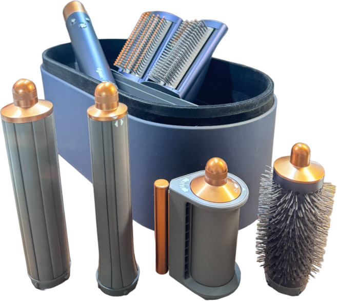 다이슨 에어랩 멀티-스타일러 컴플리트 롱배럴, HS05, 프러시안 블루 + 리치 코퍼