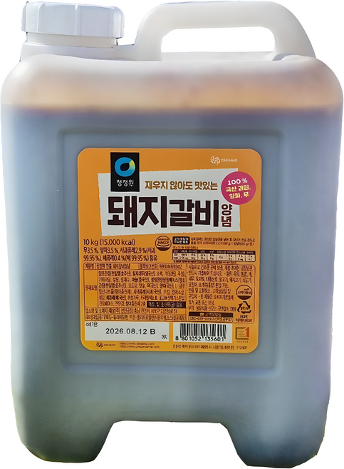 청정원 돼지갈비 양념, 10kg, 1개