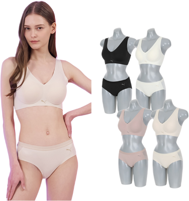 한정특가 [제로퓨즈] 푸마 드라이셀 프리컷 밀착 브라팬티 8종 풀세트