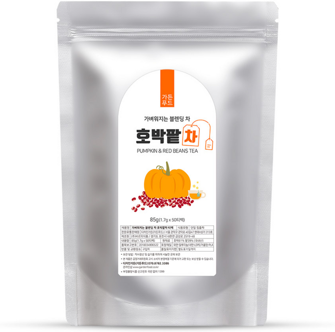 가든푸드 가벼워지는 블렌딩차 호박팥차, 1.7g, 50개입, 1개