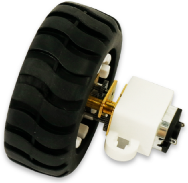 아두이노 N20 모터+바퀴+브라켓 세트 (기어비 100RPM), 1개