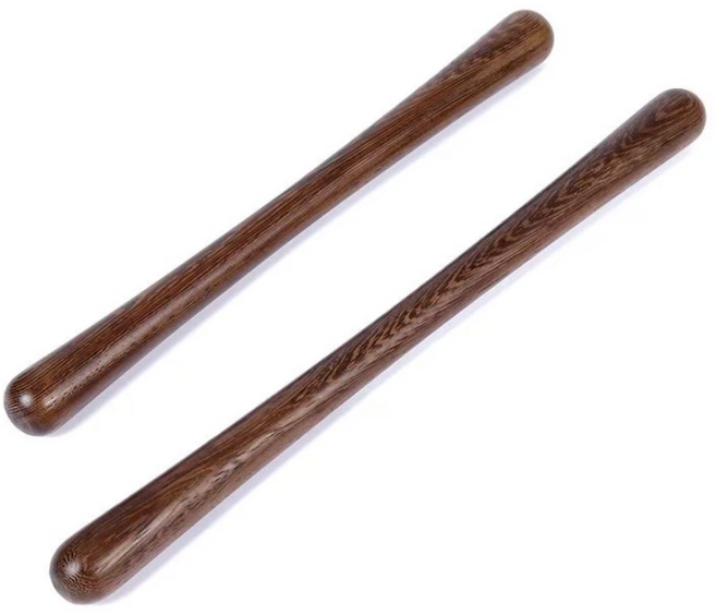 핫몰 경락 괄사 뱀부스틱봉 마사지 지압봉, 브라운(42cm), 1개