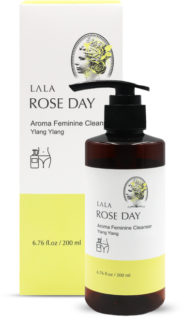 LALA ROSE DAY 第2代女性芳香私密處護理清潔凝露 依蘭香, 200ml, 1瓶