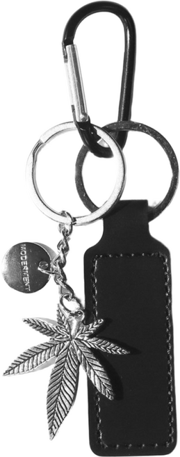 카라비너 리프 레이어드 키링, 1개, 블랙