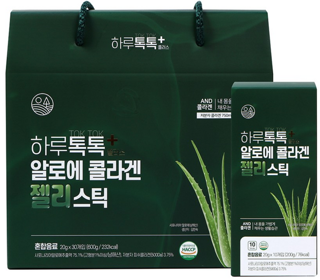 하루톡톡 플러스 알로에콜라겐 젤리스틱 20g x 30개