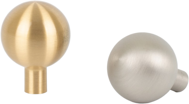 철물이네 가구손잡이 1구 황동 모던 볼, 1개, 골드