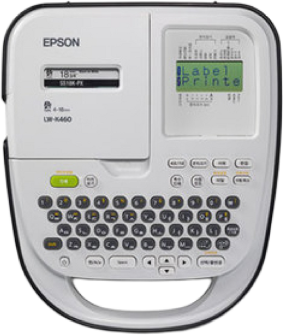 엡손 LW-K460 라벨프린터 12mm 라벨테이프 증정, 1개, LW-K460,사은품 SD12GW(녹색용지 흰색글자)