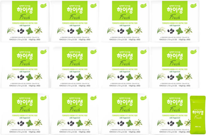 하이생 Fresh 30포*12개, 105g, 12개