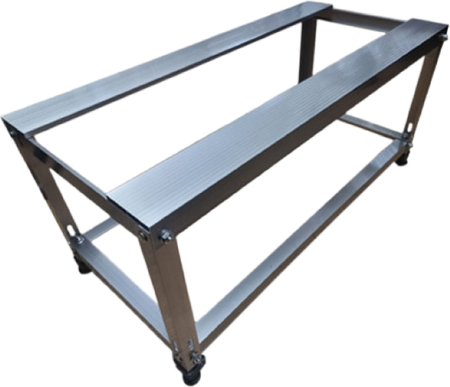 에어컨 실외기 거치대 고강도 알루미늄 거치대앵글 선반 바닥형 수평조절가능 800, 1개, 바닥형 800