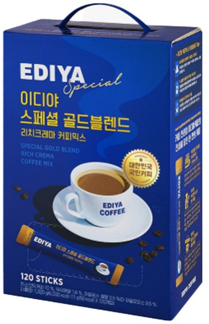 이디야 스페셜 골드블렌드 커피믹스, 11g, 120개입, 1개