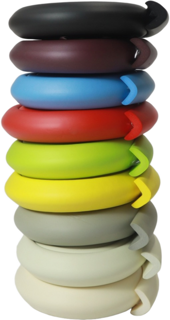 원더파파 폭신폭신 두꺼운 모서리보호대 고급형, 옐로우, 2개