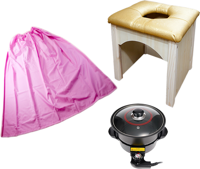 배스퀸 편백원목 좌훈세트 / 좌훈의자+좌훈치마+좌훈냄비, 일반형, 1개