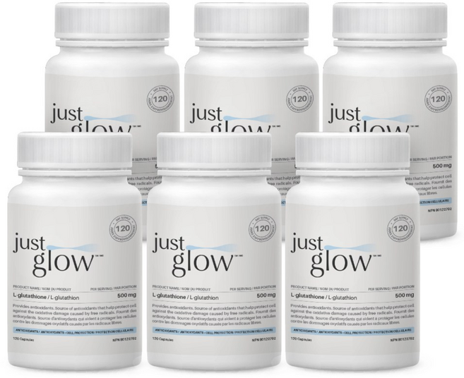 저스트글로우 글루타치온 (NAC FREE), 6개, 120정