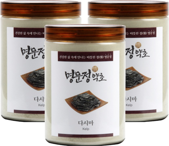명문정약초 국산 다시마 가루, 300g, 3개