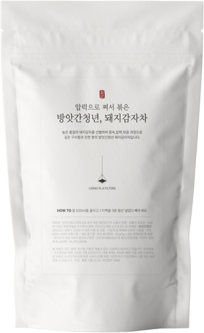 방앗간청년 압력으로 볶아 특별한 돼지감자차 티백 삼각티백, 1g 50개입, 1개, 1g, 50개입