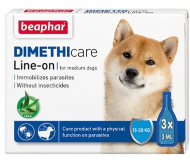 비아파 진드기퇴치제 디메치케어 스파이더 반려동물용, 소형견용(15kg이하), 1.5ml, 3개