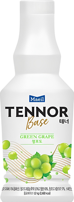 매일유업 테너베이스 농축액 청포도 1.2Kg, 3개