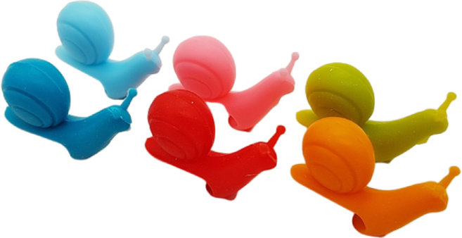 보람찬하루 달팽이 티백 고정 홀더 6개입, 1세트