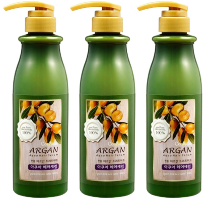 과일나라 컨퓸 아르간 트리트먼트 아쿠아 헤어 세럼 500ml 3개
