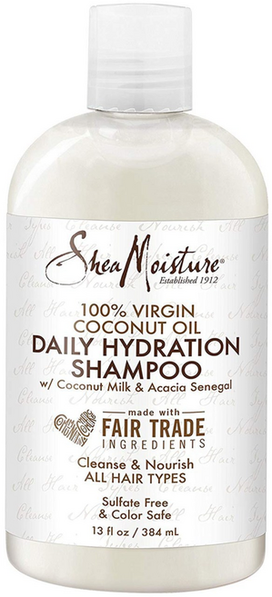 Shea Moisture 100% 버진 코코넛 오일 데일리 하이드레이션 샴푸, 384ml, 1개