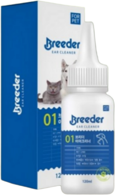 애니브릿 브리더 이어클리너 귀세척 반려동물 귀청소 귀세정, 120ml, 3개