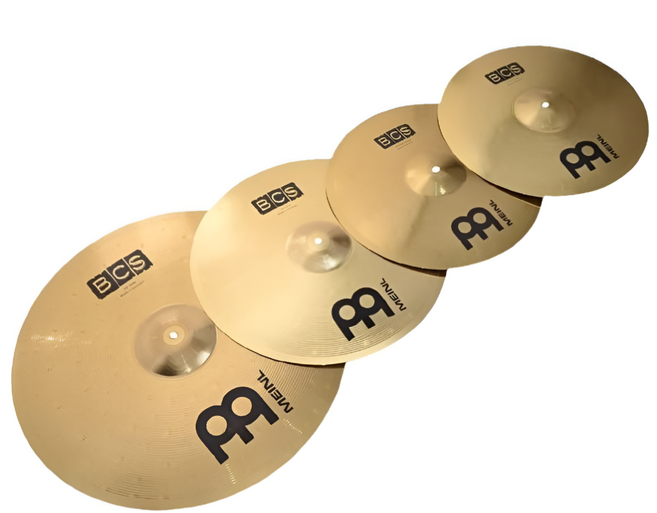 MEINL 마이널 BCS 독일 정품 심벌 세트 4pcs 핸드 해머링 드럼 심벌 패키지, 1개