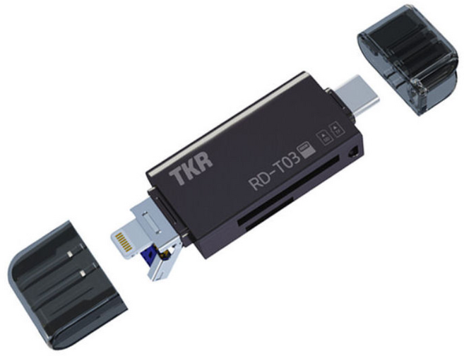 OTG 멀티리더기 갤럭시 아이폰 안드로이드 PC 호환, RD-T03 OTG 멀티리더기, 1개
