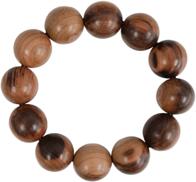 벼락맞은 복숭아 나무 염주 팔찌 벽도목 불교 합장주 행운 액막이 기어봉 단주, 20mm, 1개