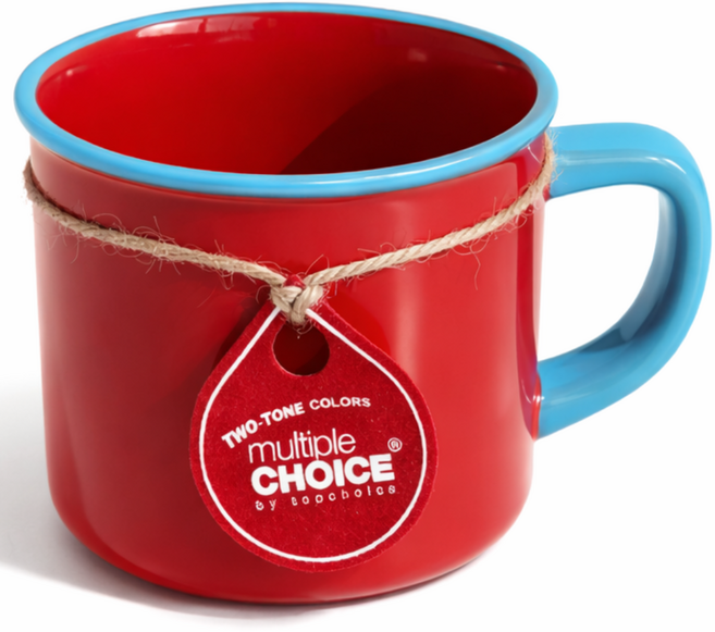 디얼리 탑초이스 투톤 머그 법랑 머그잔+코스터 350ml, 1개, 레드