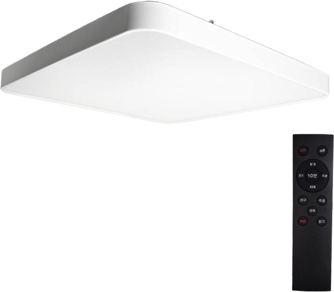 국산 리모컨 LED 색변환 삼색방등 스마트 밝기조절 안방등 거실등 전등 교체 75W LO