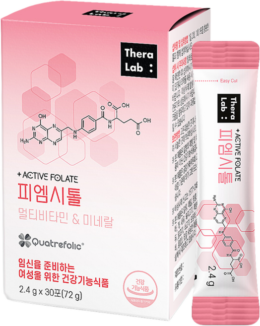 테라랩 피엠시톨 활성형 엽산 이노시톨 2.4g x 30포, 72g, 1개