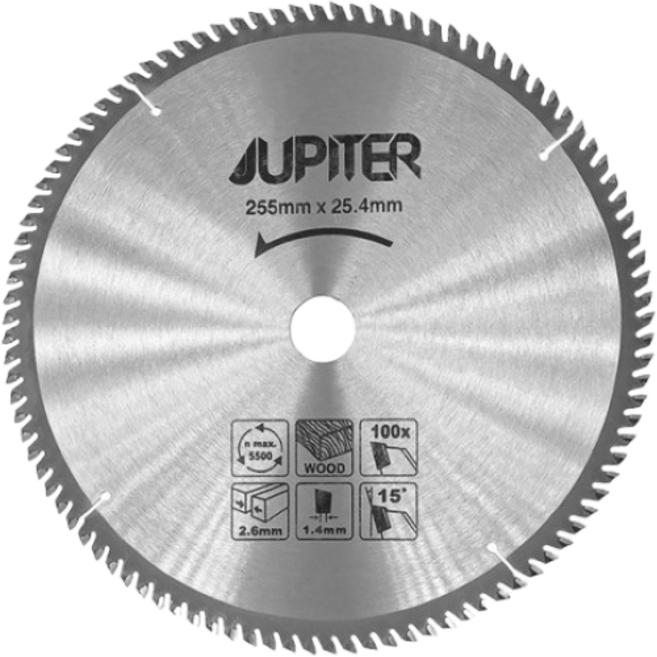 주피터 목공용 톱날 원형톱날 10인치, 1개