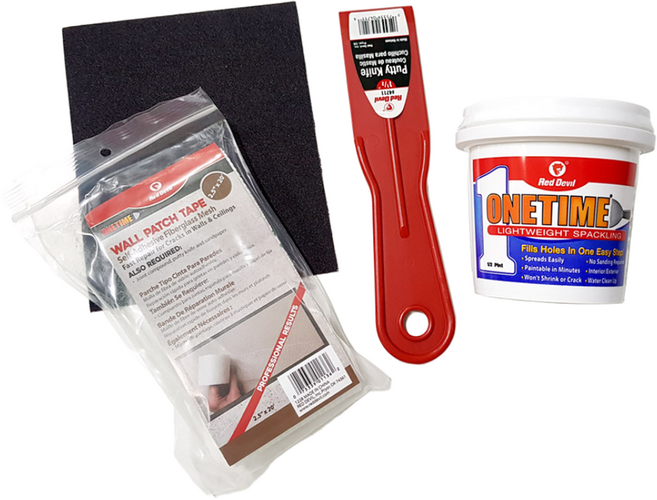 KOZI 벽 메꾸미 세트 구멍난 벽면 균열 보수, 1세트