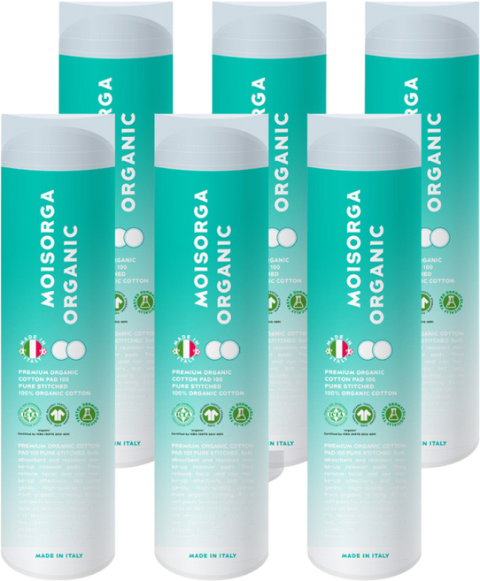 모이스올가 프리미엄 유기농 화장솜 600매 스티치 앤 듀얼이펙트, 600매입, 1개