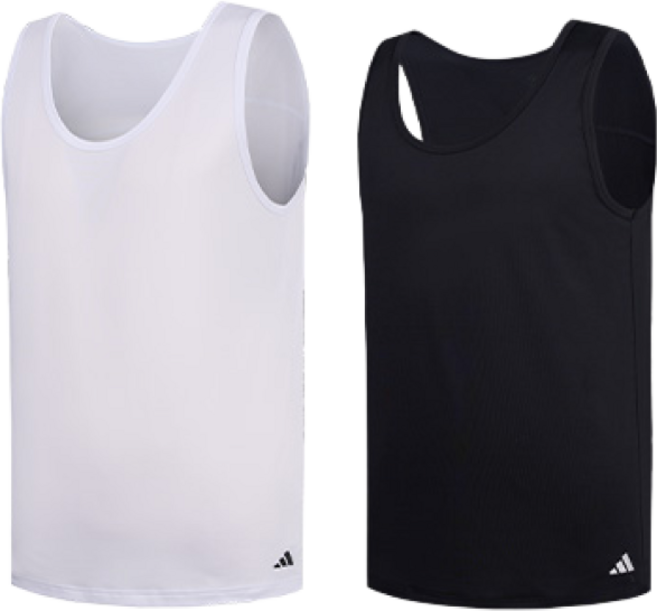 NEW 최신상 [아디다스] 남성 클라이마쿨 뉴 베이직 탱크탑 런닝 2종세트