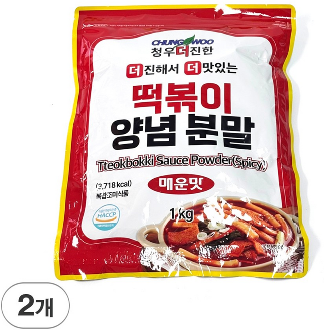 떡볶이양념분말(매운맛) 1KG/청우-, 1kg, 2개