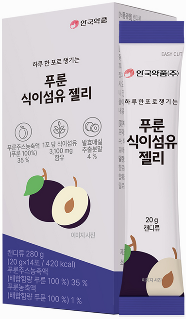안국약품 푸룬 식이섬유 젤리, 280g, 1개