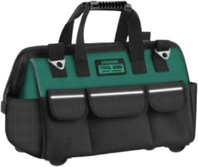 공구가방 레자공구가방 GREENER GR-14 L1 33cm x L2 21cm x H 25cm, 1개