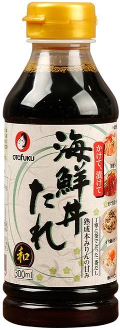 오타후쿠 카이센동 타레 돈부리 덮밥 소스 즈케동 사케동 텐동 간장계란밥 300ml 1개, 300g