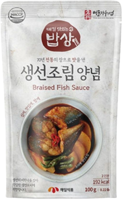매일 맛있는 밥상 생선 조림 양념 100g 12팩 간편한 건강한 매일식품, 12개