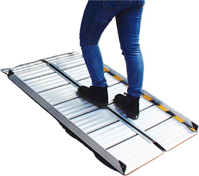 이동식 접이식 휠체어경사로 리프트 계단경사판 유모차 화물운송 오름판, 56x75 M, 1개