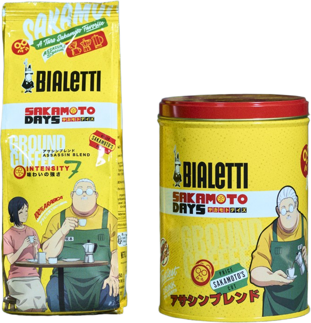 비알레띠 사카모토 데이즈 블렌드 250g(틴케이스 포함)-모카포트 미포함/모카포트분쇄도를 의미, 250g, 모카포트, 1개