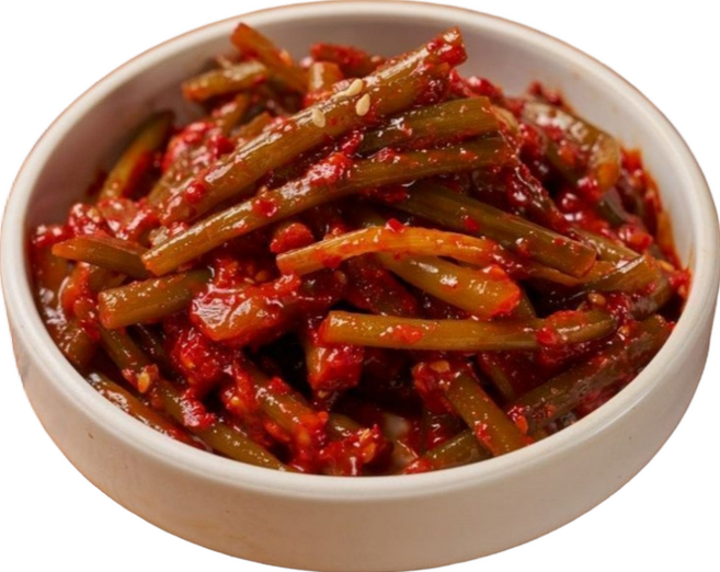 [엠마홈] 밥도둑 반찬 매콤달콤 마늘쫑무침 국내가공, 1kg, 1개