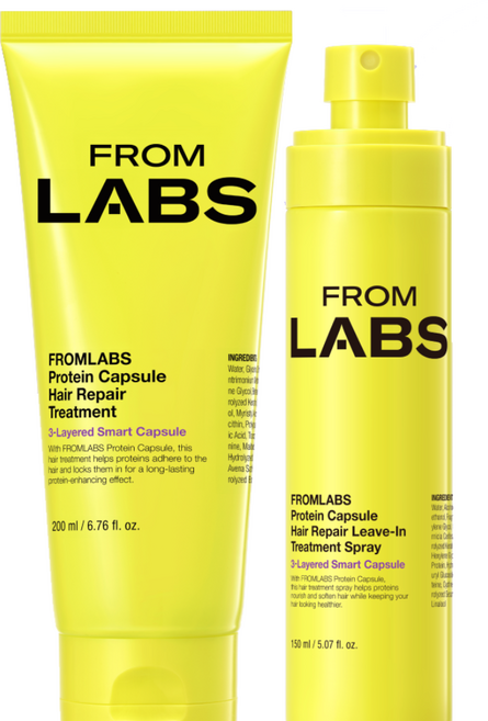 프롬랩스 더블 흡착 트리트먼트 세트 [1회 사용 개선] 상한 머리 복구 극 손상 모 셀프 헤어 클리닉, 1세트